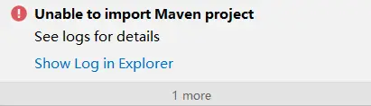 IDEA创建Maven项目报错Unable to import Maven project