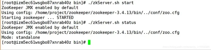Linux安装单节点zookeeper