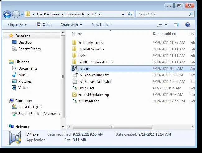 windows 文件夹备份_如何使用D7备份配置文件，修复和调整Windows设置