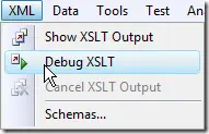 在Visual Studio中调试XSLT