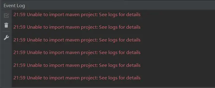 IDEA创建Maven工程时报“Unable to import maven project: See logs for details”错误！