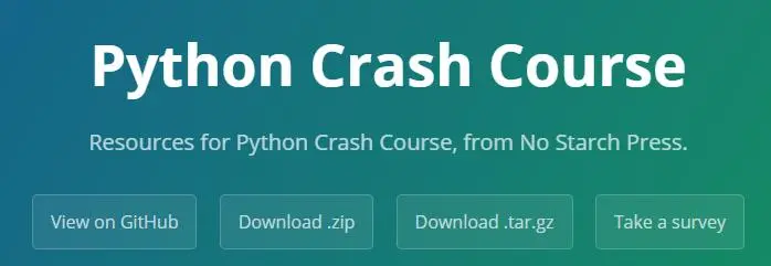 如何下载《Python编程：从入门到实践》的配套资源以及数据