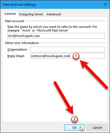 outlook邮件路径更改_如何在Outlook中更改电子邮件的“答复”地址