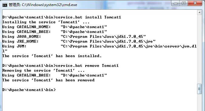 Windows安装多个Tomcat服务