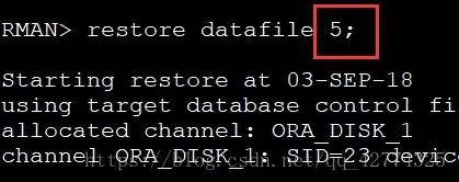 oracle 表空间的数据文件丢失或损坏的恢复