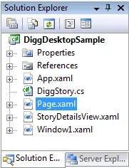 Silverlight教程第八部分：使用WPF创建一个Digg桌面应用