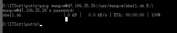 使用putty的pscp指令进行本地和linux服务器的文件传输