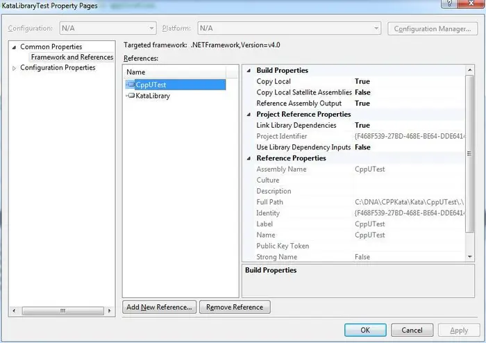 如何在Visual Studio 2010中使用CppUTest建立TDD的Code Kata的环境