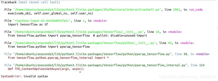 python3.7的版本号安装tensorflow