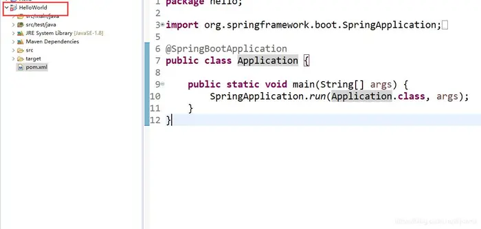 Ecplise中Maven构建的springboot项目上有个红叉，运行正常启动并不报错