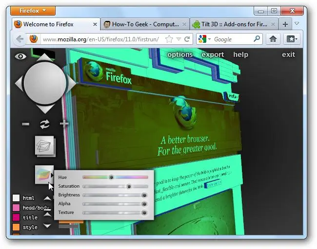 火狐web开发清楚缓存_如何使用Firefox的Web开发工具查看3D网站结构