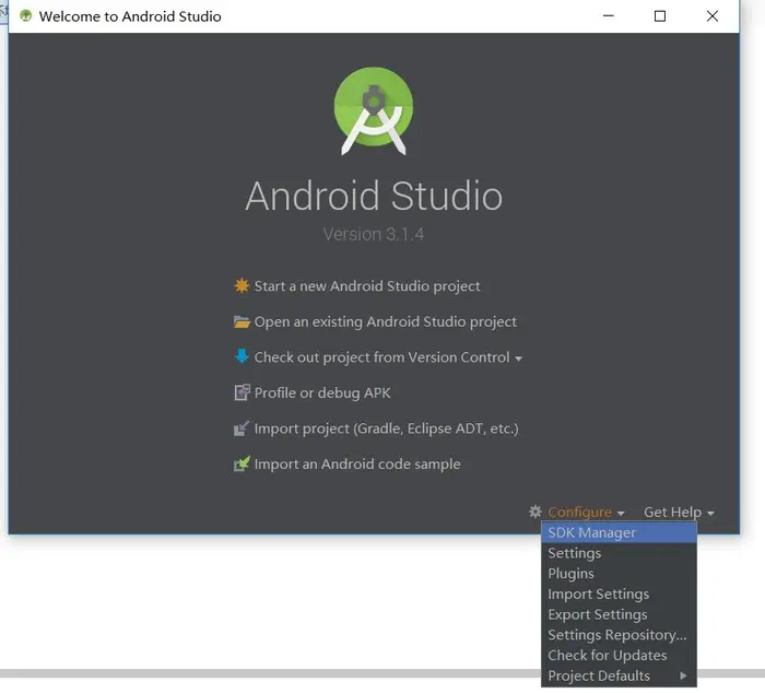 Windows10 Android 开发环境配置