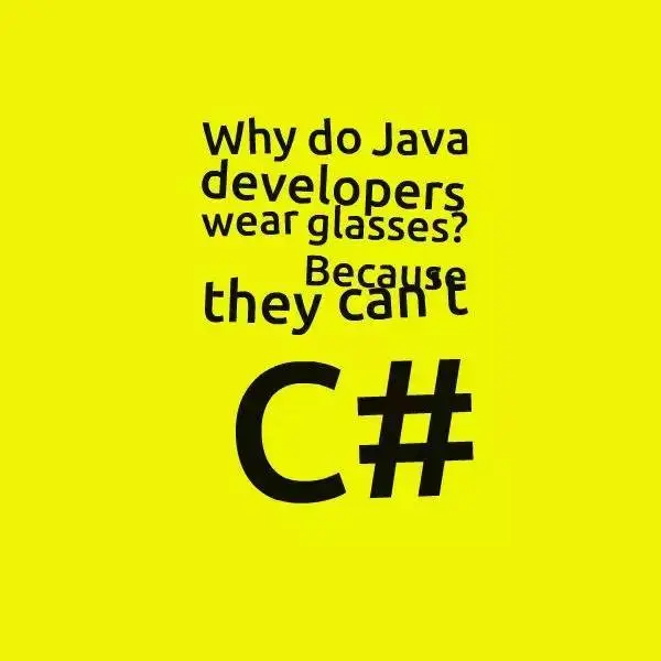 为什么Java开发人员都带眼镜 | 程序员搞笑段子合集