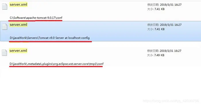 Could not publish server configuration for TomcatServer at localhost.Multiple Contexts have a path……