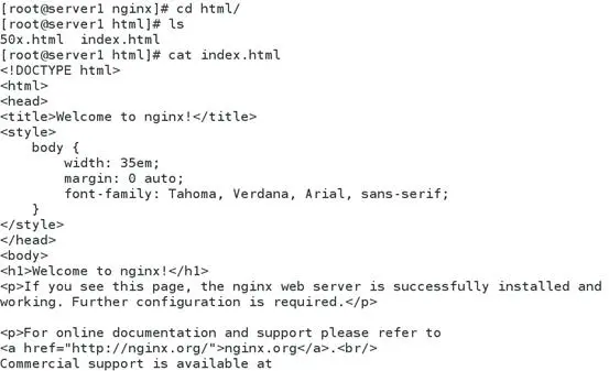 linux企业——Nginx（2）第一个静态web服务器的搭建