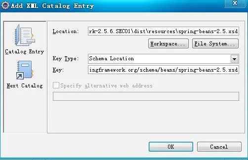修改Eclipse配置，使得在配置文件中完成自动完成功能。