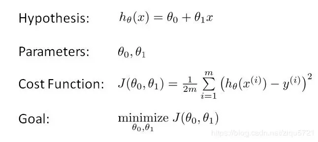 吴恩达机器学习课程笔记+代码实现(2)单变量线性回归和梯度下降(Linear Regression with One Variable and Gradient Descent)