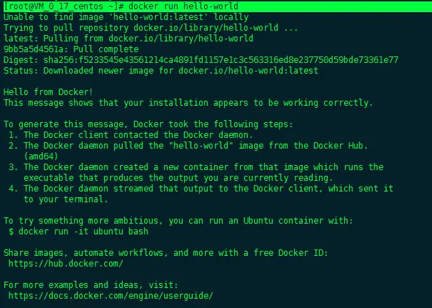 CentOS 7 安装 Docker 并修改Docker下载镜像