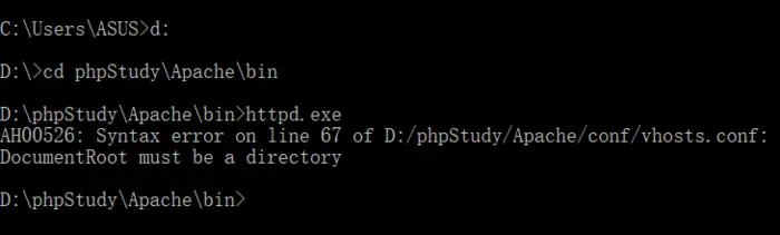 Windows下phpStudy中的Apache无法启动的解决方法
