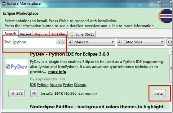 在windows下用eclipse + pydev插件来配置python的开发环境