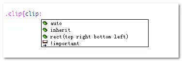 CSS clip:rect矩形剪裁功能