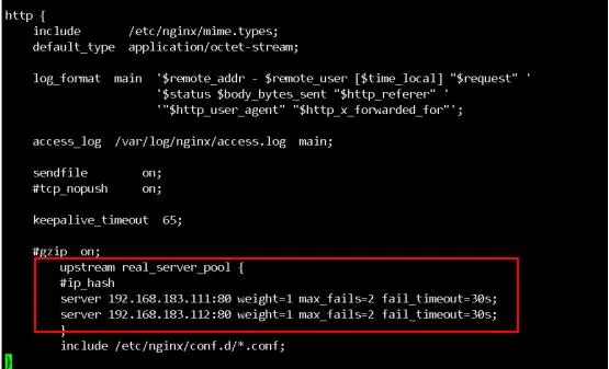 配置Nginx+keepalived高可用负载均衡服务器