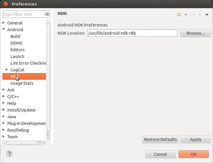 【学习Android NDK开发】搭建Android NDK开发环境（Ubuntu 12.04 LTS 32-bit）