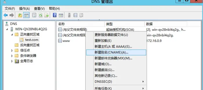 Windows Server 2012配置DNS服务器