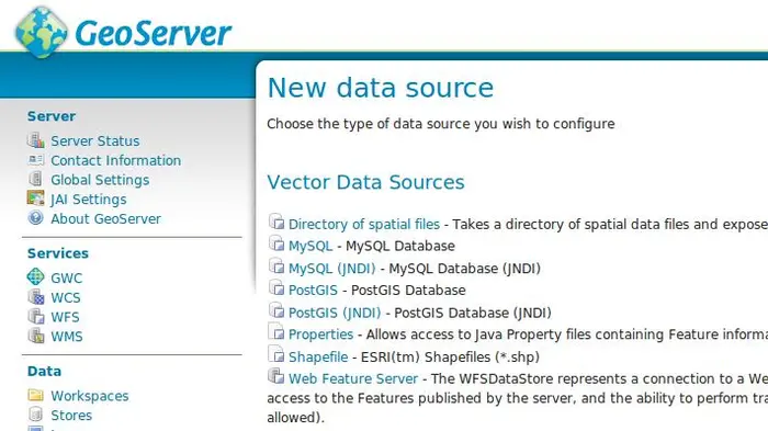 GeoServer+MySQL安装及配置过程
