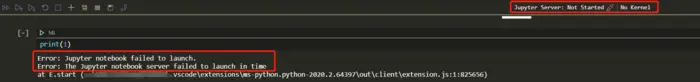 VScode Jupyter Server: No Kernel Python: Not Started 问题解决
