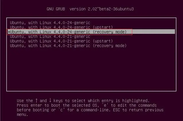 ubuntu 16.04忘记root密码的处理方法