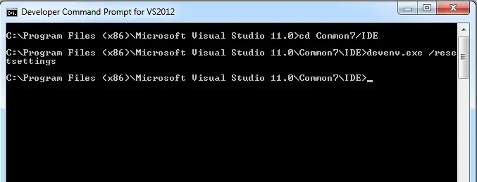 Visual Studio 2012 智能提示功能消失解决办法