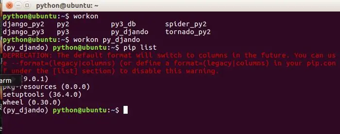 pip 警告！The default format will switch to columns in the future