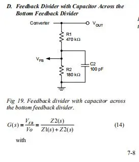 boost反馈支路反馈电容对电路的影响及传递函数