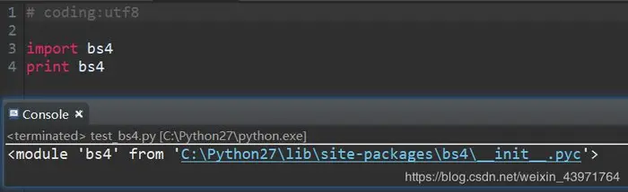 【Python之网络爬虫】BeautifulSoup模块的安装(使用cd命令)