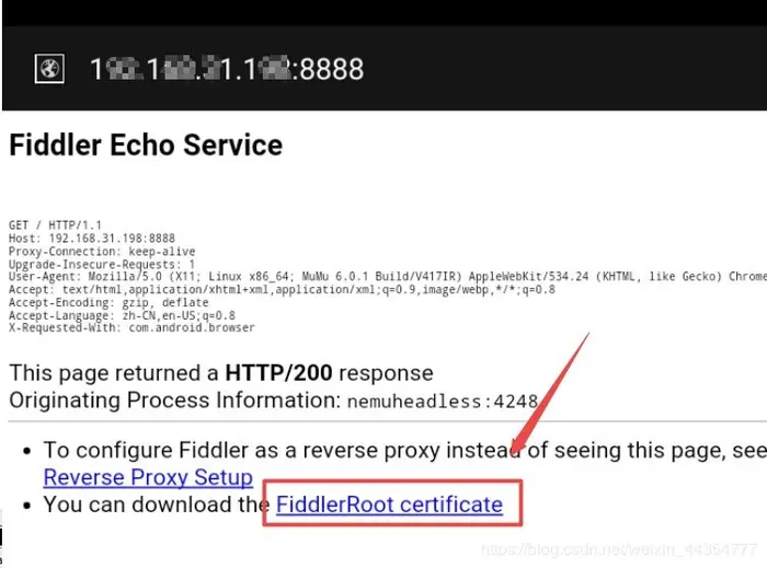 【Python_爬虫】【Fiddler】如何配置抓取移动端或模拟器HTTPS的数据包