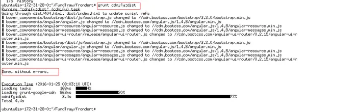 ubuntu14.04下nodejs+npm+bower的安装、调试和部署