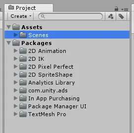 Unity2018新功能之Packages介绍