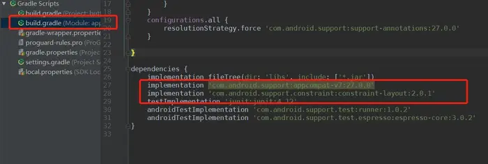 安卓开发过程的问题Error:No resource identifier found for attribute ‘appComponentFactory‘ in package ‘android‘