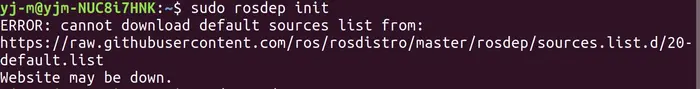 ubuntu18.04安装ROS(melodic)sudo rosdep init出错过程中遇到的问题
