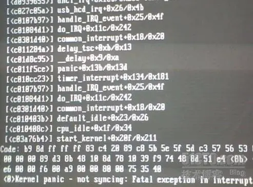 centos安装时，出现“kernel panic - not syncing:fatal exception ”解决的方法