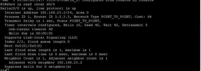 配置单区域的OSPF协议