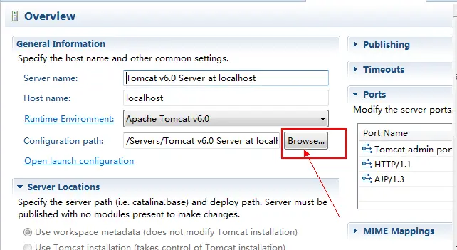 解决eclipse启动tomcat报错：Could not load the Tomcat server configuration at \Servers\Tomcat v6.0 Server at...