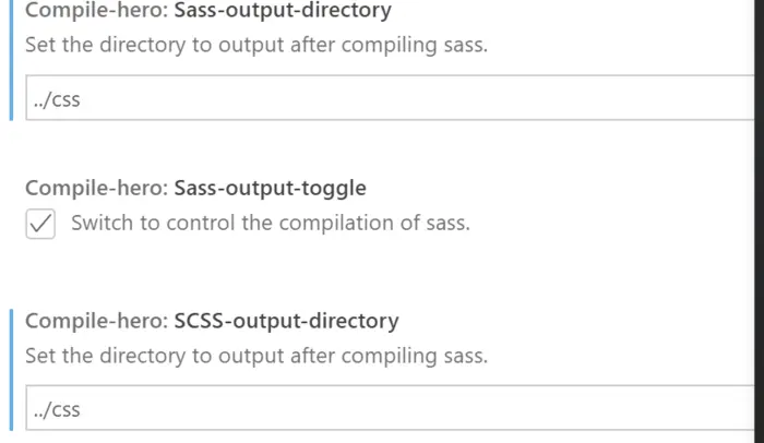 使用vscode中的sass插件 设置保存css文件的路径 自动转换为css文件