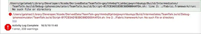 蘑菇街TeamTalk编译连接过程中遇到的问题及解决方法（iOS）
