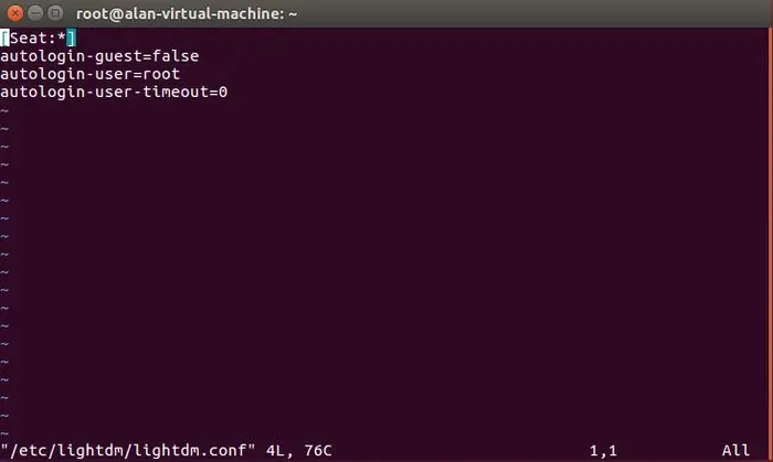 Linux ubuntu普通用户登录默认以root用户登录设置方法