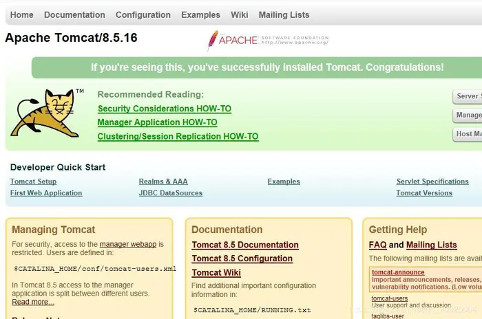 Centos7.3安装和配置Tomcat8
