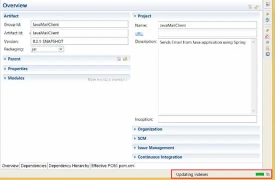 Maven Dependency Search Not Working in Eclipse