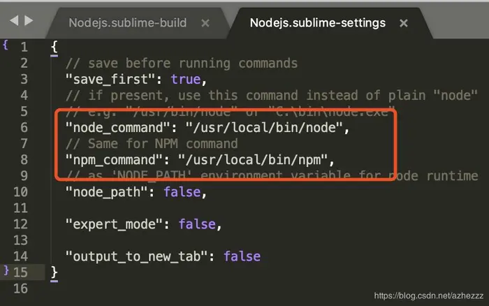 Sublime Text 3配置node