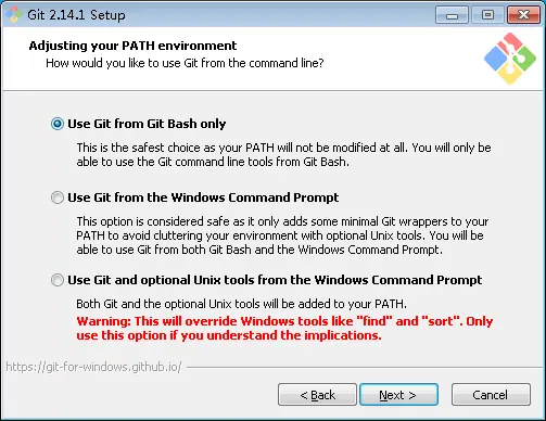 Window下搭建Git服务器 - Git安装配置